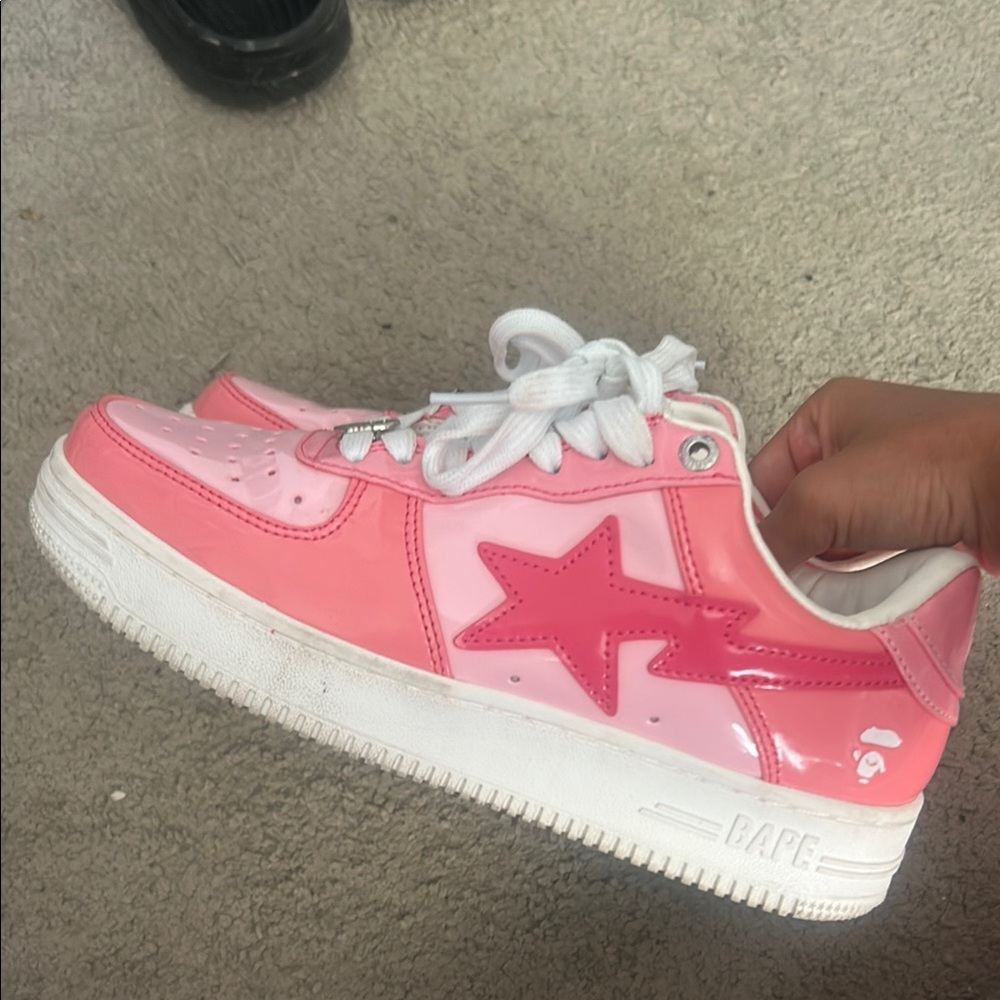 Bape woman’s Sneakers in Pink and White
